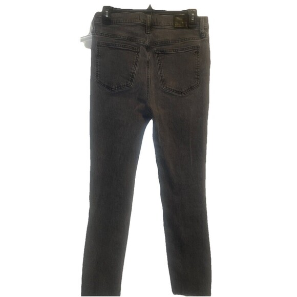 Madewell Women’s Perfect Vintage High Rise Tapered Raw Hem Conser/Gray Jeans-27 - Picture 4 of 11